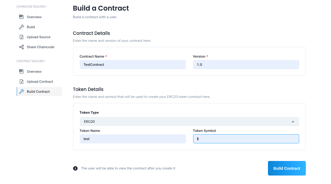 besu build contract details