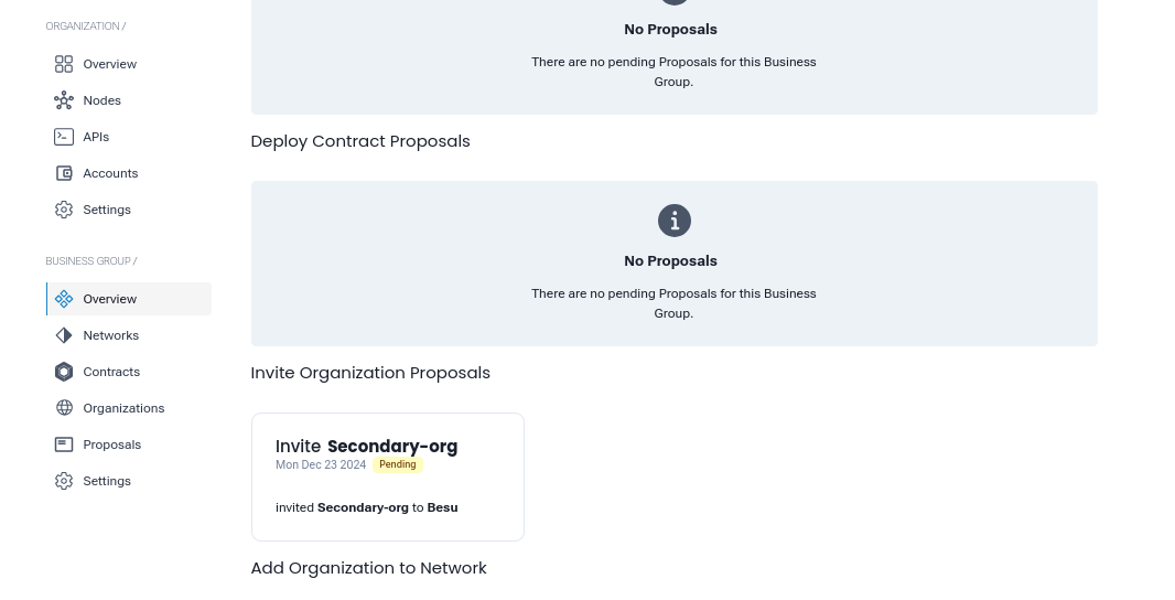 besu network dashboard